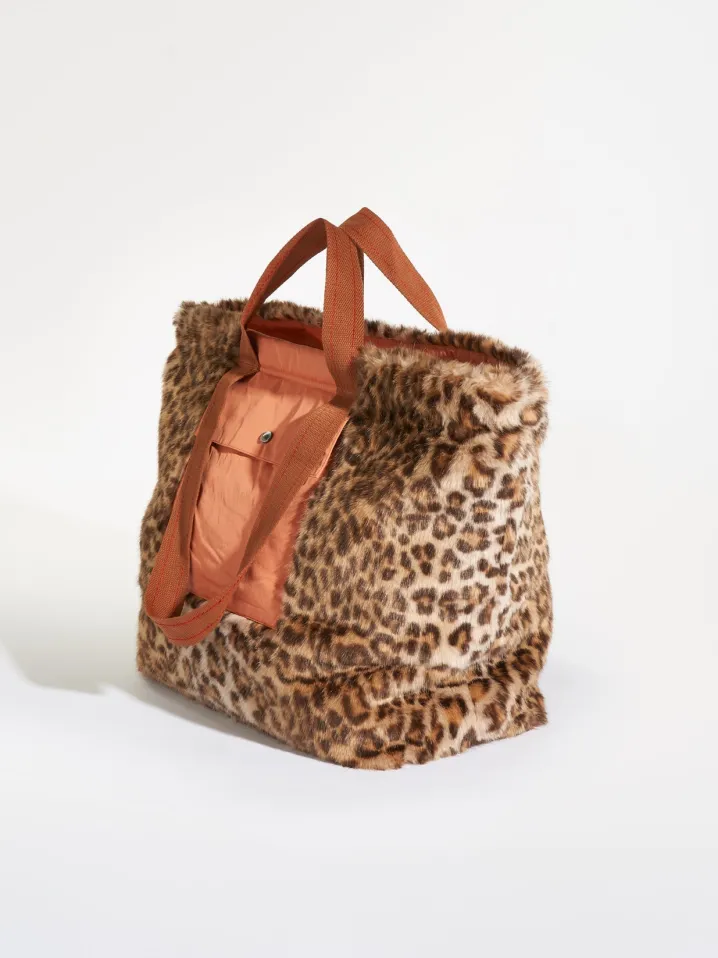 SHOPPER ECO FUR LEOPARD PRINT