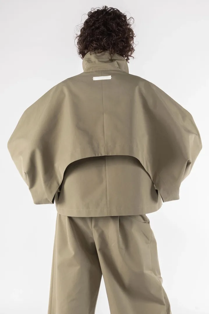 TRENCH MODULARE A CAPPA GABARDINA MILITARE OOFWEAR
