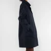 TRENCH NYLON MEMORY BLU NOTTE OOFWEAR